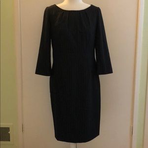 Boden Navy Pinstriped Dress. Size US 8